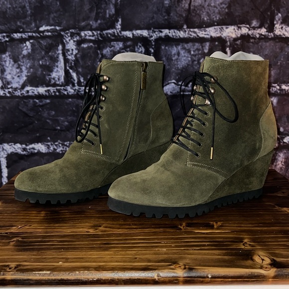 ANYI LU Wedge Boots - Picture 1 of 15